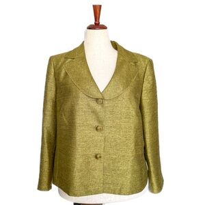 Chartreuse & Gold Women's Blazer